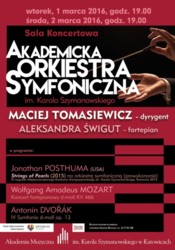 Koncerty Akademickiej Orkiestry Symfonicznej w Katowicach
