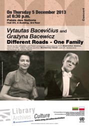 Vytautas Bacevičius and Grażyna Bacewicz. Different Roads - One Family