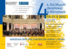4. Dni Muzyki Ukraińskiej w Warszawie 