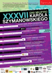 XXXVII Dni Muzyki Karola Szymanowskiego 2014