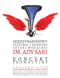 XVIII Międzynarodowy Festiwal i XVI Konkurs Sztuki Wokalnej im. Ady Sari 2015