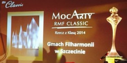 Filharmonia w Szczecinie jako Rzecz z Klasą w plebiscycie MozArty 2014 RMF Classic
