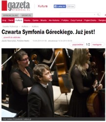 Czwarta Symfonia Góreckiego. Już jest! (Gazeta.pl)