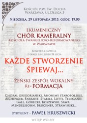 Każde stworzenie śpiewaj