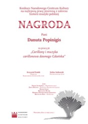 Dyplom dla p. Danuty Popinigis