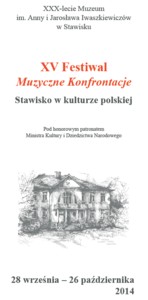 XV Festiwal Muzyczne Konfrontacje 2014