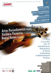 Sinfonia Varsovia, Artur Paciorkiewicz i Daniel Gazon