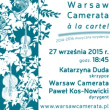 Warsaw Camerata à la carte!