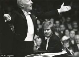 Witold Lutosławski i Krytian Zimerman - Warszawska Jesień 1988, fot. Grzegorz Rogiński