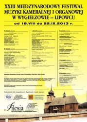 XXIII Międzynarodowy Festiwal Muzyki Kameralnej i Organowej w Wygiełzowie-Lipowcu