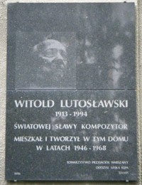 Zwycięzców 39 - tablica