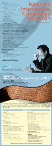 Isang Yun Prize 2011