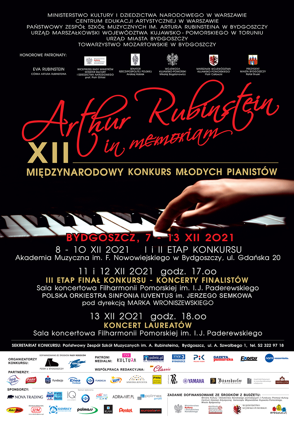 Bydgoszcz  12th International Competition for Young Pianists Arthur  Rubinstein in memoriam