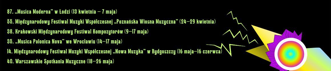 "The Rite of Spring" of the Polish Composers’ Union – six festivals and several premieres!